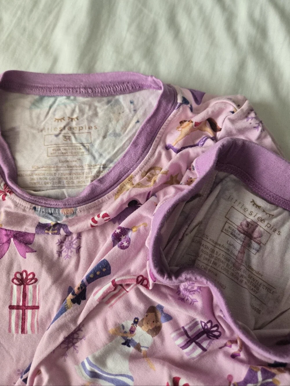 Little Sleepies Pink Nutcracker Bamboo Pajamas Set 3T